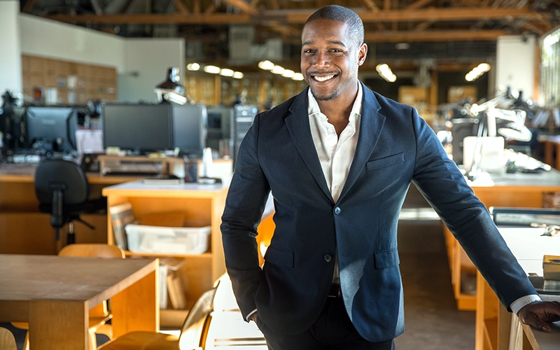 smiling business man